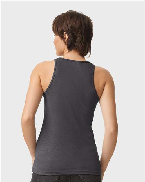 Women's CVC Racerback Tank – On Model – Back