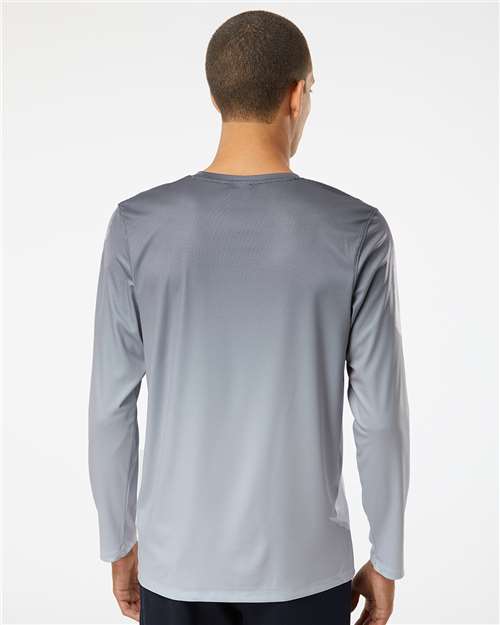 Unisex Barbados Performance Pin Dot Long Sleeve T-Shirt – On Model – Back