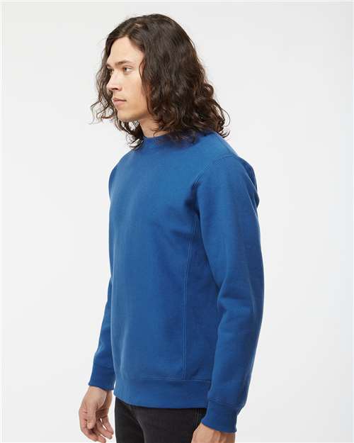 Unisex Legend Premium Heavyweight Cross-Grain Crewneck Sweatshirt – On Model – Side