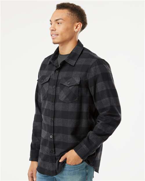 Unisex Flannel Shirt – On Model – Side