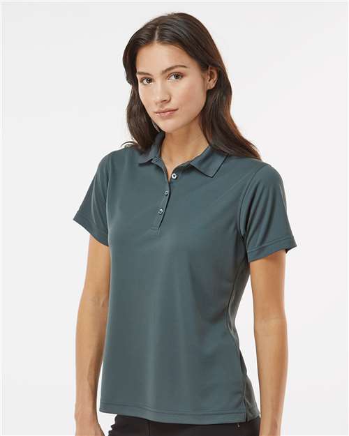 Women's Saratoga Performance Mini Mesh Polo – On Model – Side