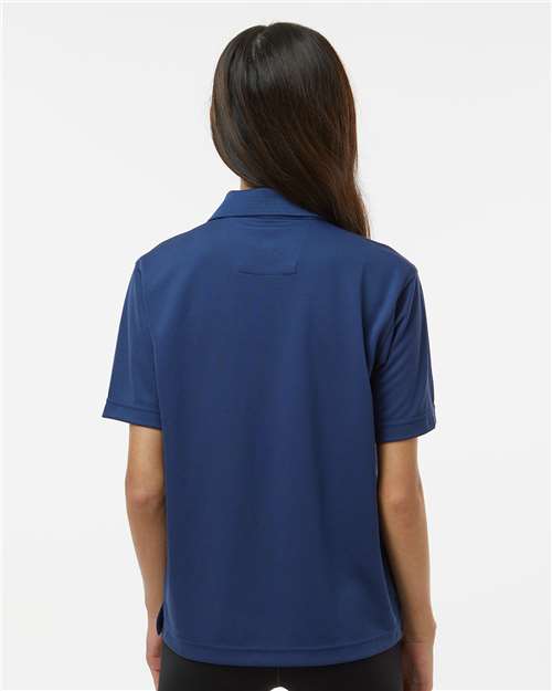 Youth Saratoga Performance Mini Mesh Polo – On Model – Back