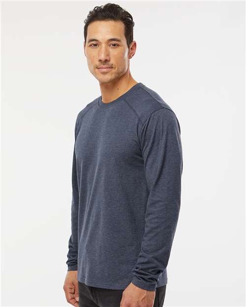 Unisex RecycledSoft™ Long Sleeve T-Shirt – On Model – Side