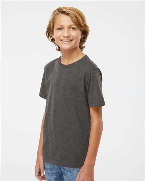 Youth RecycledSoft™ T-Shirt – On Model – Side