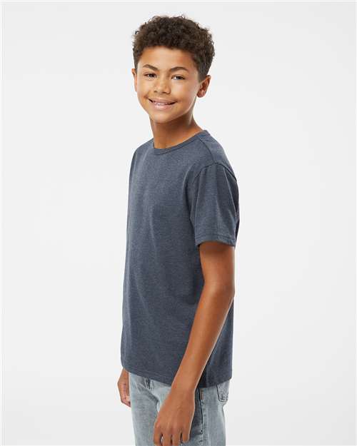 Youth RecycledSoft™ T-Shirt – On Model – Side