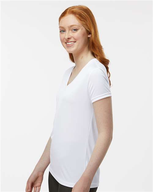 Women's Vera V-Neck T-Shirt – On Model – Side