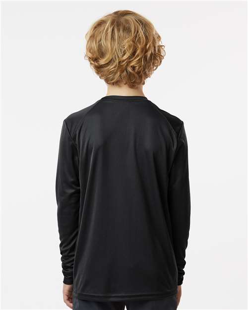 Youth Long Islander Performance Long Sleeve T-Shirt – On Model – Back