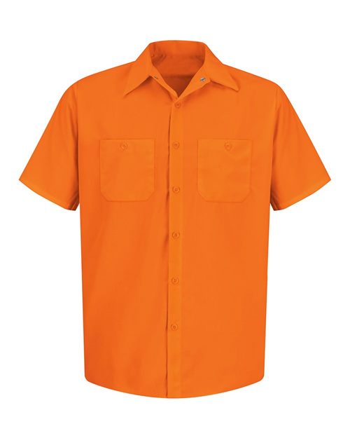 Men's Enhanced Visibility Short Sleeve Work Shirt