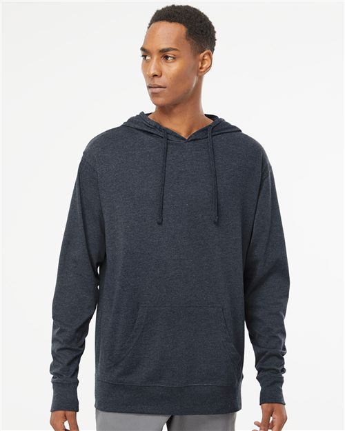 Unisex Lightweight Jersey Hooded Pullover T-Shirt