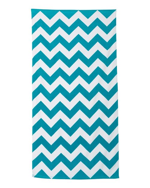 Chevron Velour Beach Towel