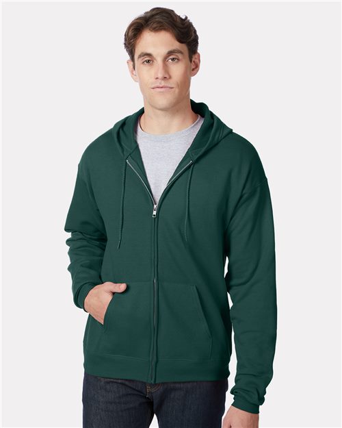 Unisex EcoSmart® Full-Zip Hooded Sweatshirt