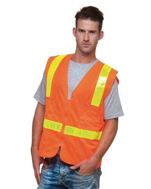 Unisex USA-Made Solid Surveyor's ANSI Class 2 Vest