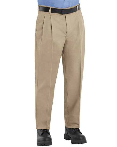 Men's Pleated Twill Slacks