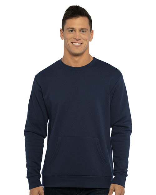 Unisex Santa Barbara Pocket Crewneck Sweatshirt