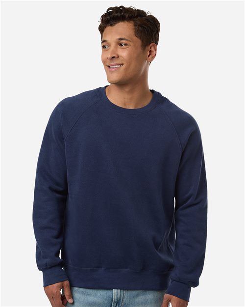 Unisex Vintage Fleece Raglan Crewneck Sweatshirt