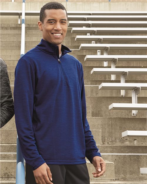 Men's Striated Quarter-Zip Pullover