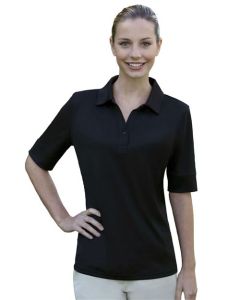 Women's Solid Jersey Polo