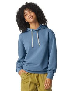 Garment Dyed Lightweight Fleece Hooded Sweatshirt