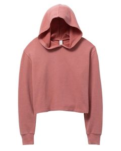 Women's Mineral Wash French Terry Crop Pullover Hoodie