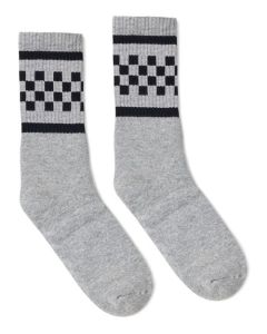 USA-Made Checkered Crew Socks