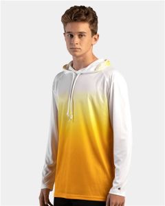 Ombre Long Sleeve Hooded T-Shirt